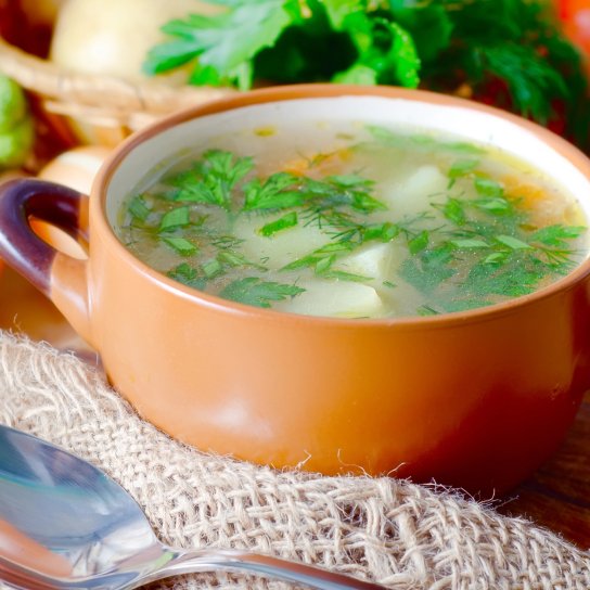 овочевий суп з м'ясом