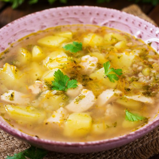 Суп з гречкою та куркою
