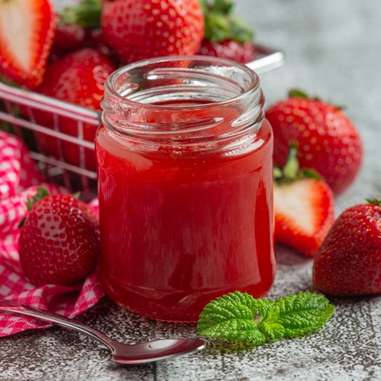 Полуничне варення з ківі