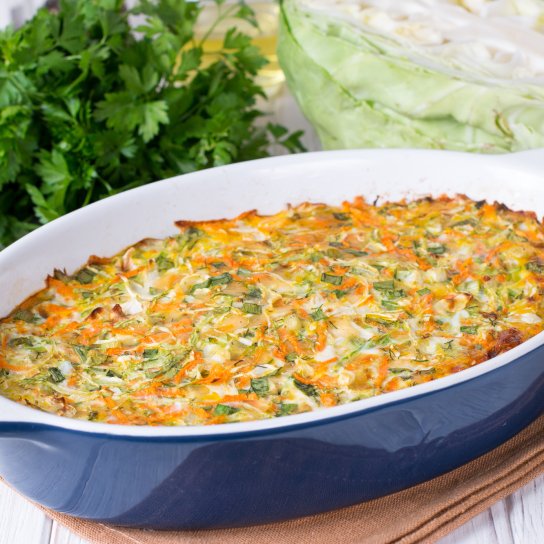 Запіканка з капустою і фаршем