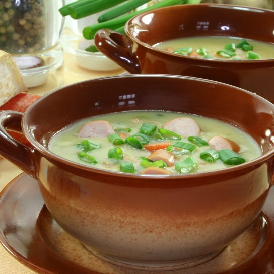 Суп із сосисками