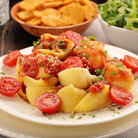 Фарширована паста з двома начинками