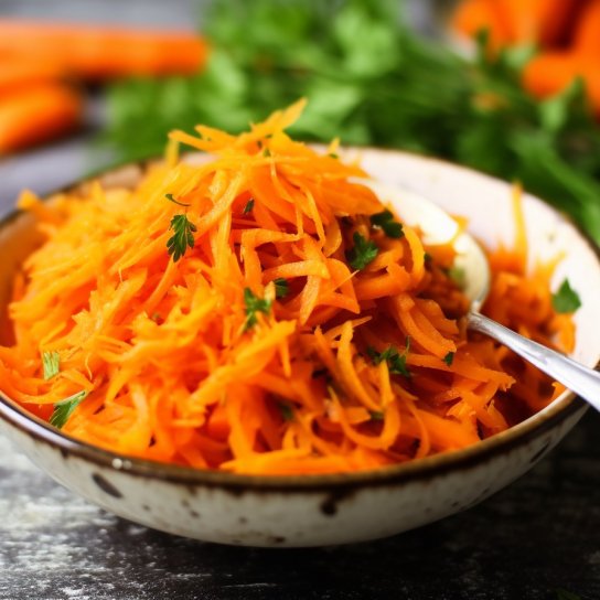 Французский салат из тертой моркови