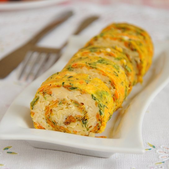 Морковный рулет