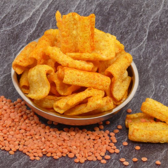 Чипси з червоної сочевиці