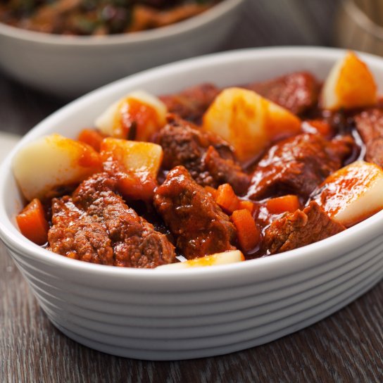 картопля з тушонкою