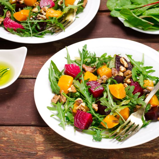 Теплий салат з гарбузом