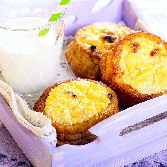 Ватрушки с пшеном и творогом