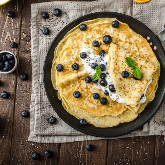 Млинці на йогурті