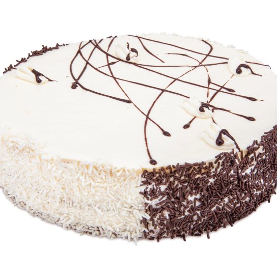 Молочний торт із вафель і згущівки