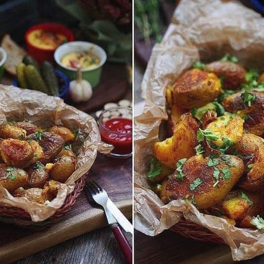 Картопля з прянощами