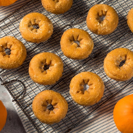 Гарбузові пончики з лате