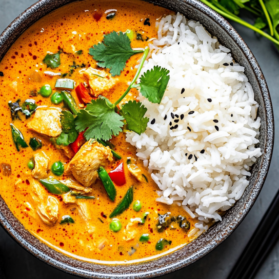 Тайське червоне карі з куркою