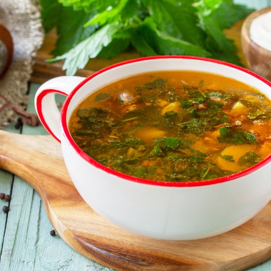 Борщ з кропивою