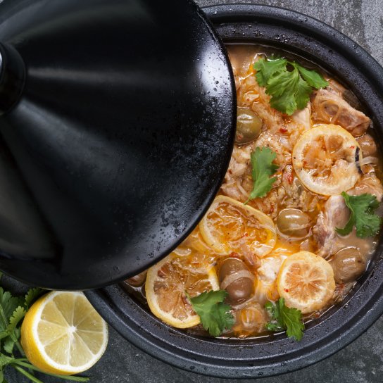 Тажин с курицей и лимоном