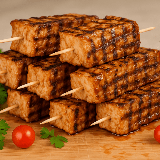 Шашлички з лавашем і фаршем