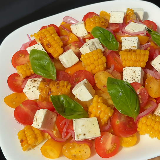 Літній салат із кукурудзою