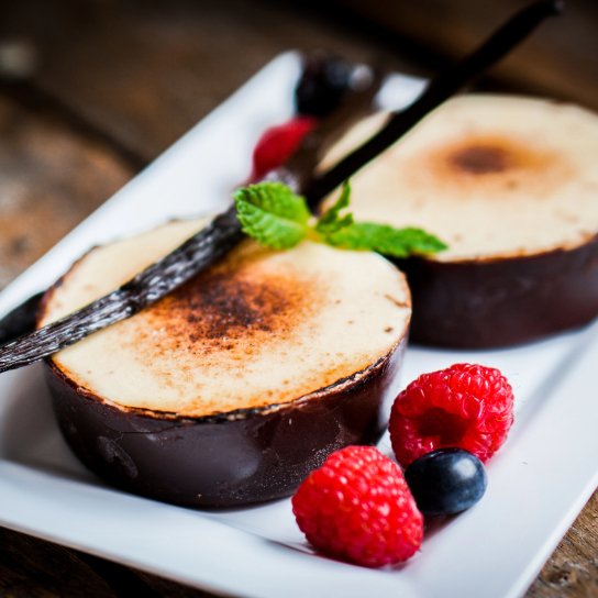 Шоколадне крем-брюле