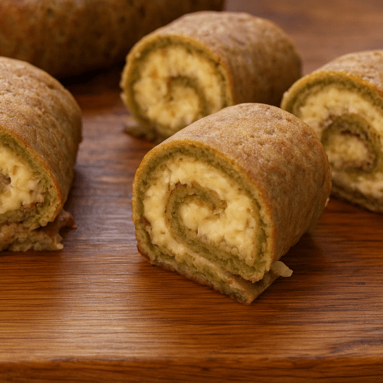 Рулет з печінки і плавленого сирка