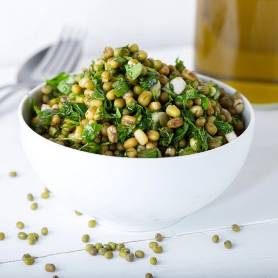 Салат з квасолі та оливок