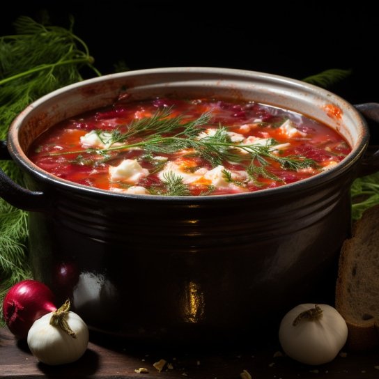 Полтавський борщ з галушками від Олени Щербань