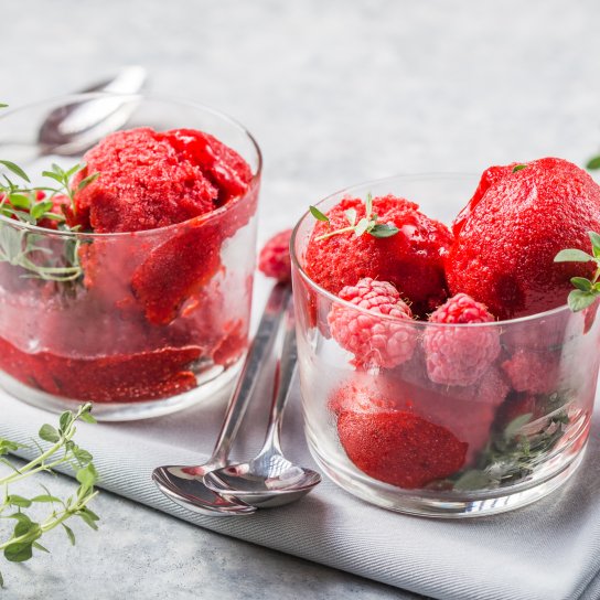 Сорбет з малини