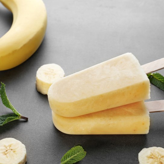 Домашнє бананове морозиво з молоком