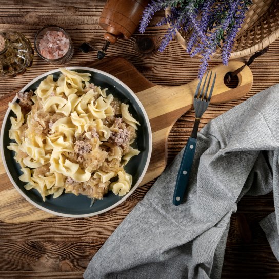 Макарони з капустою