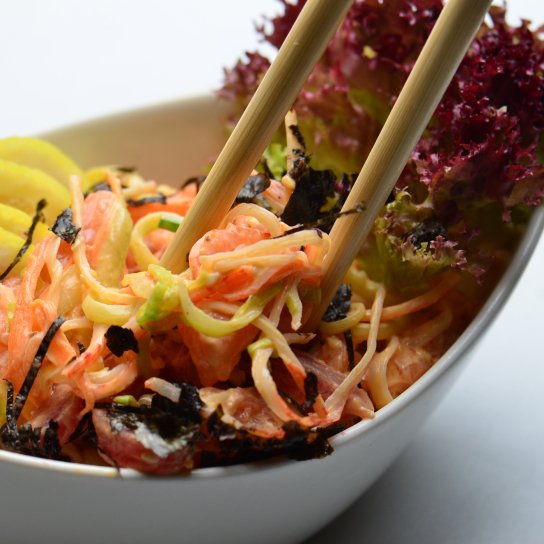 Крабові палички з грибами