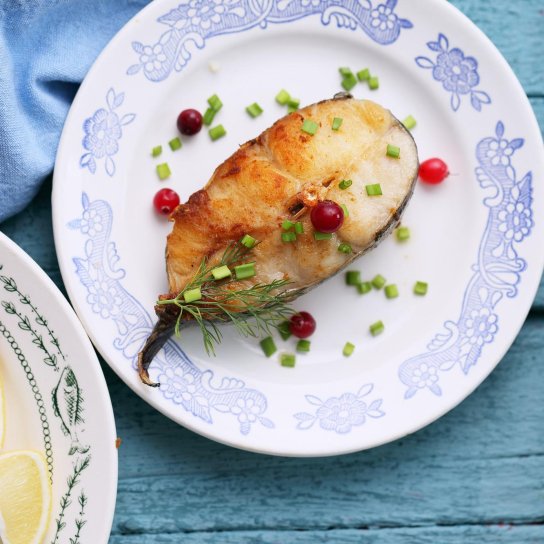 Смажена риба з часником