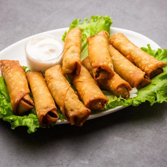 Роли з лаваша і сиру в аерогрилі