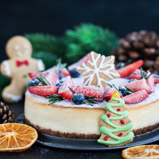 Новорічний чизкейк у духовці