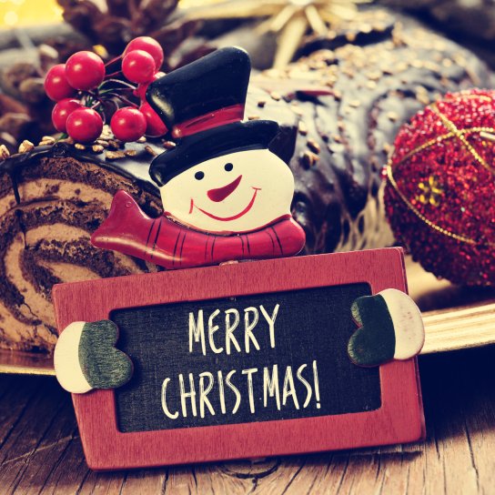 різдвяне поліно, сніговик