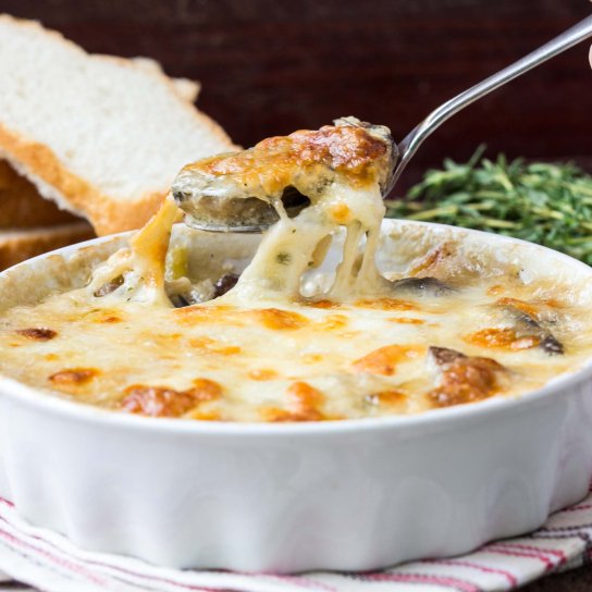 Жульєн з баклажанами