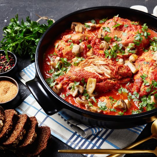 Курячі грудки качіаторе по-італійськи