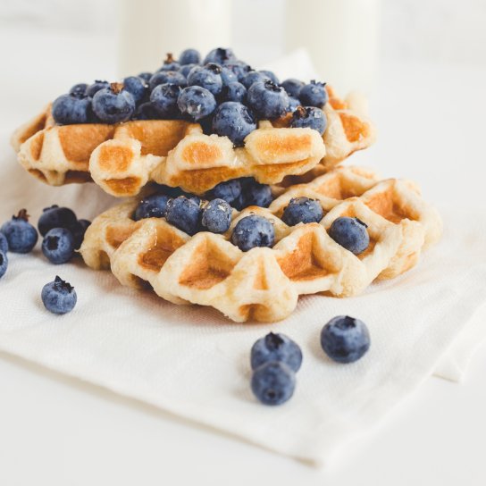 Сирні вафлі на кефірі