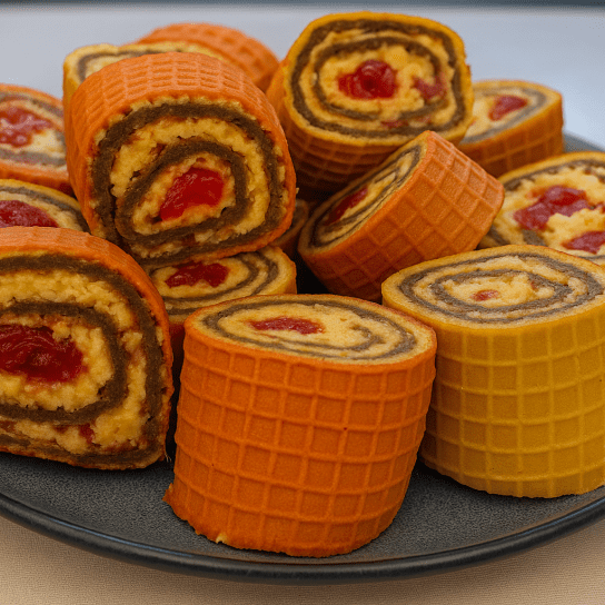 Рулет «Рафаелло» з вафельними коржами
