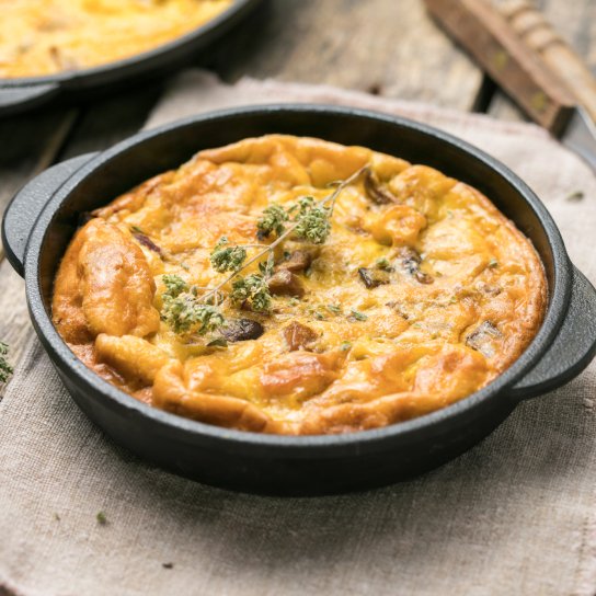 Омлет с фаршем