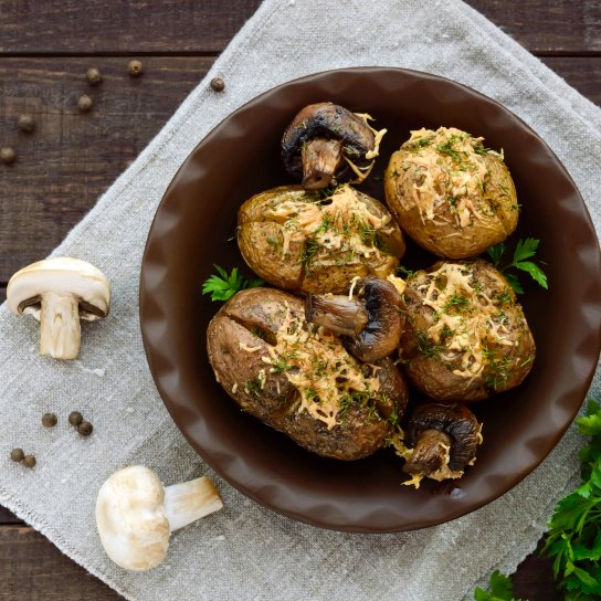 Картопля по-перуанськи з сиром