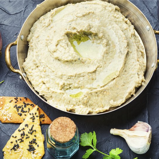 бабагануш з баклажанів