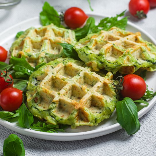 Кабачкові вафлі з сиром