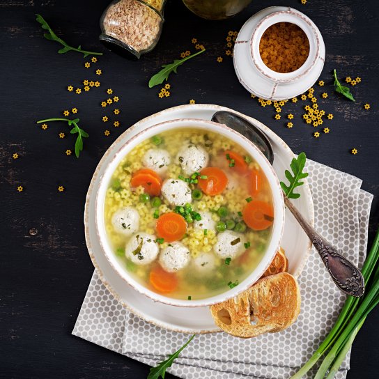 Суп з фрикадельками