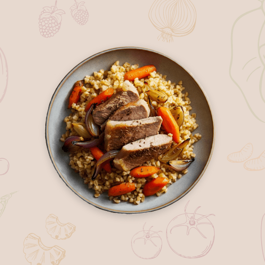 Плов з булгуру зі свининою від Клопотенка