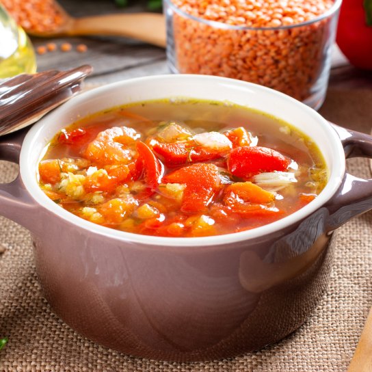 Суп з пшоном і овочами