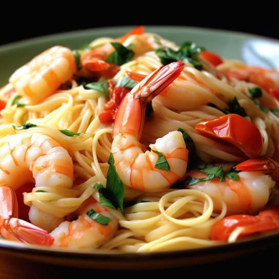 Спагеті з морепродуктами
