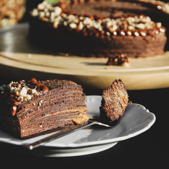 Шоколадний млинцевий торт рецепт