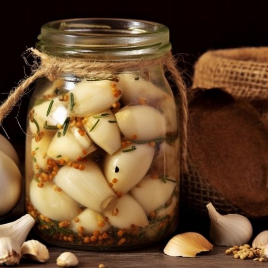 Засолений часник