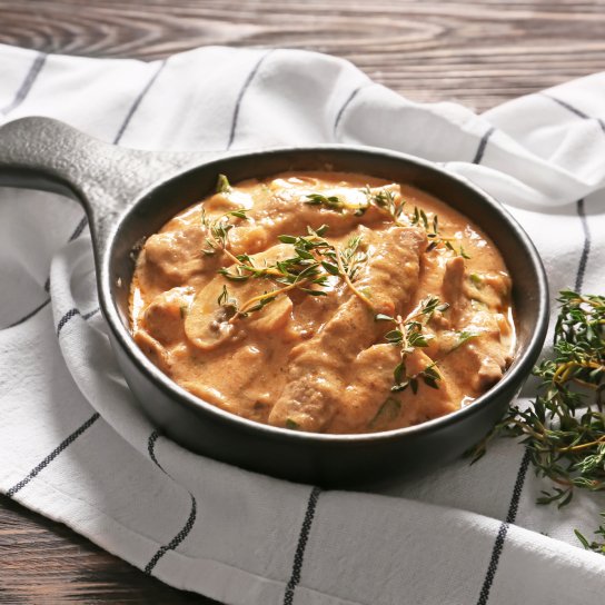 Бефстроганов з курки