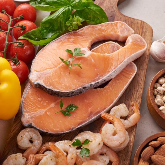 Морепродукти і овочі