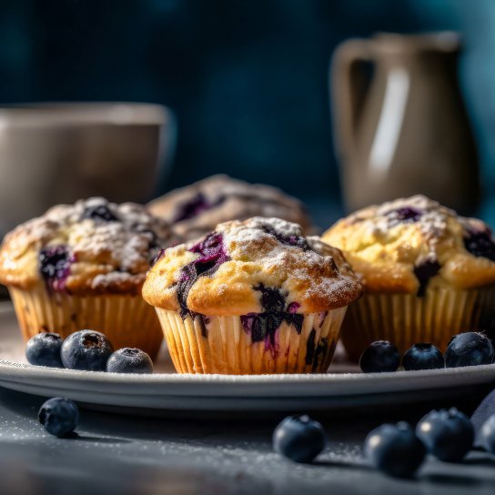 Мафіни з чорницею